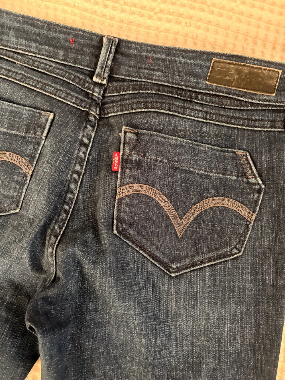 Vintage Levi's Honestly Made Indigo Low Rise Bootcut Jeans with Red Tab